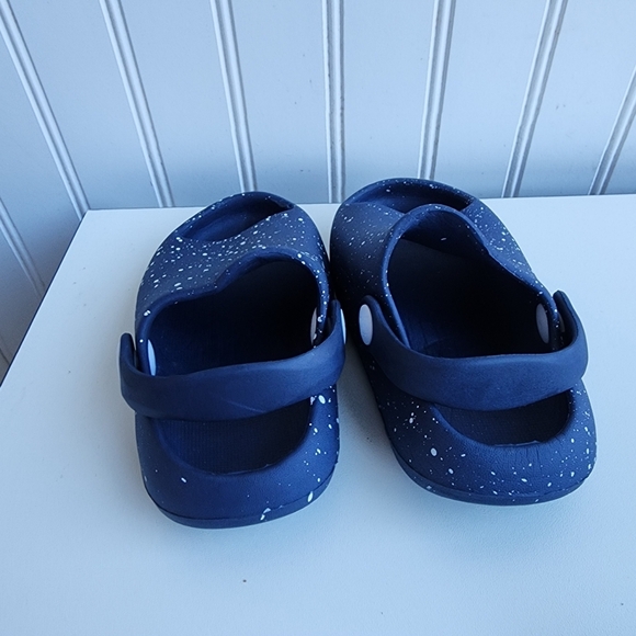 KOALA KIDS Navy BLUE White Dot MOLDED SLIDES SIZE KIDS Baby Sz 5 - Picture 3 of 7